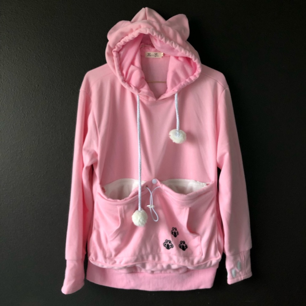 ✔️weekend sale✔️ Carry cat kitty hoodie